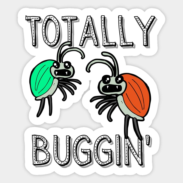 Totally Buggin Sticker by MinnieWilks